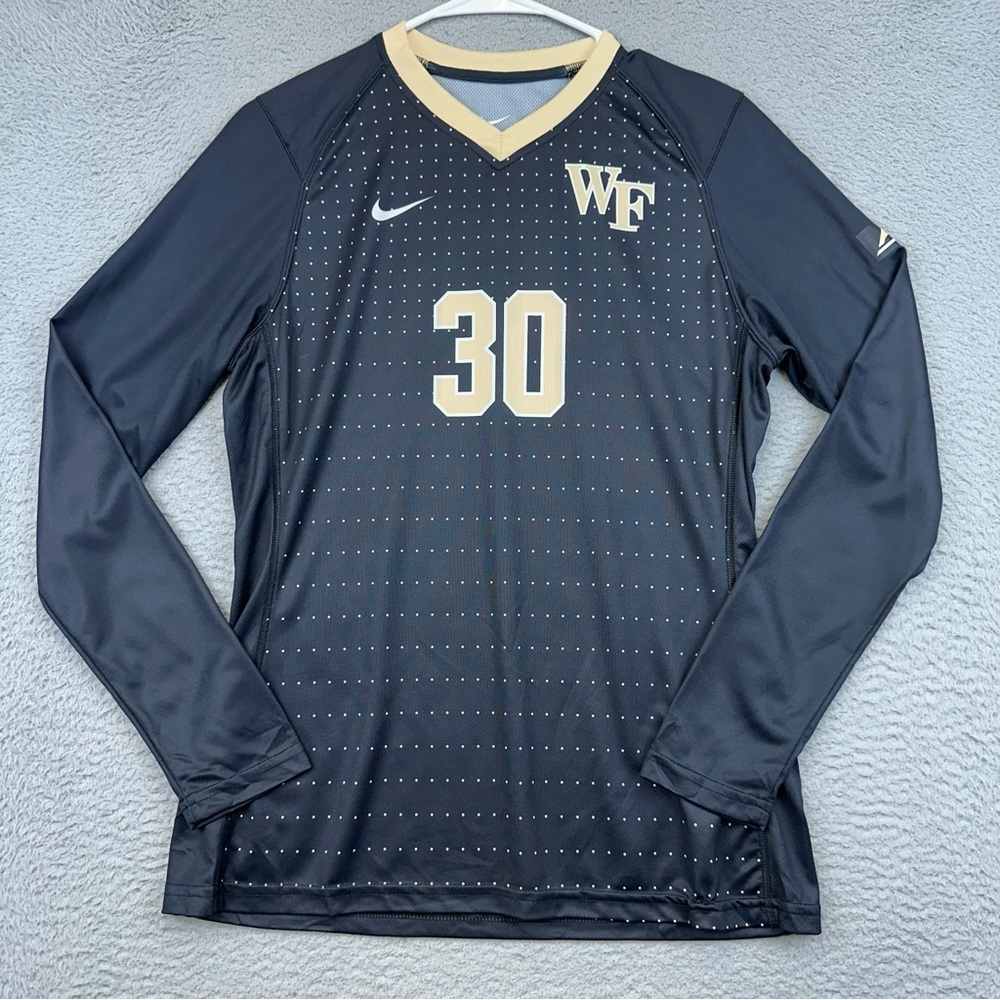 Wake Forest Jersey Womens‎ Medium Black Demon Deacon Sports Nike Polyester #30